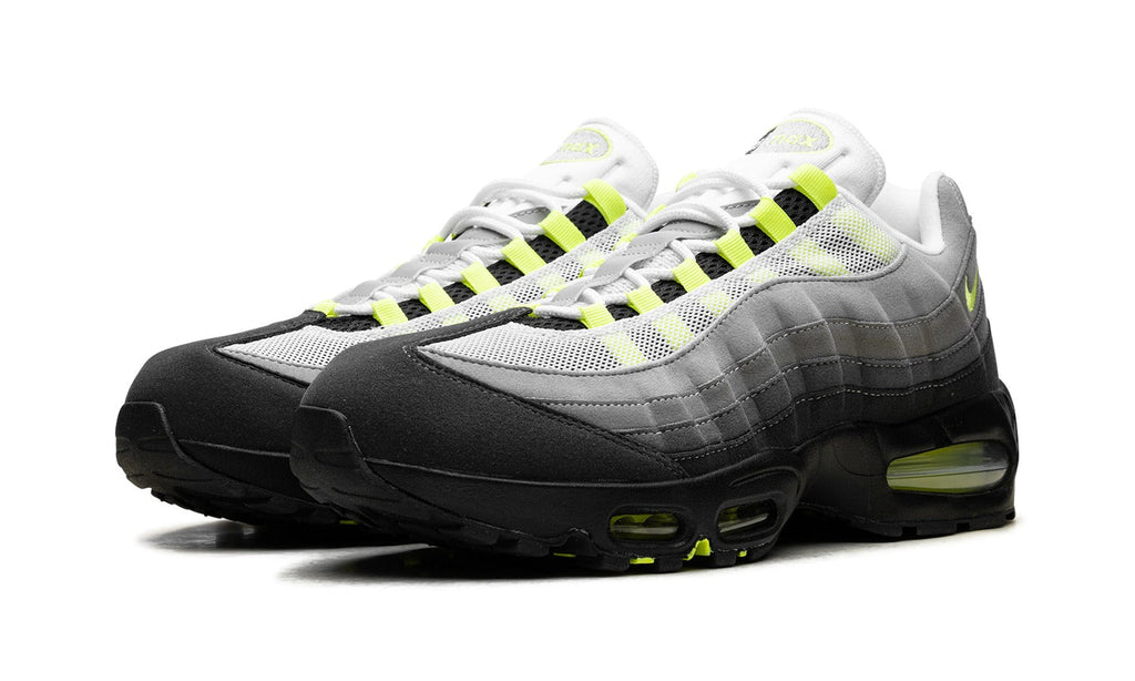 Nike Air Max 95 Sneakers – Gray, Black & Neon Yellow