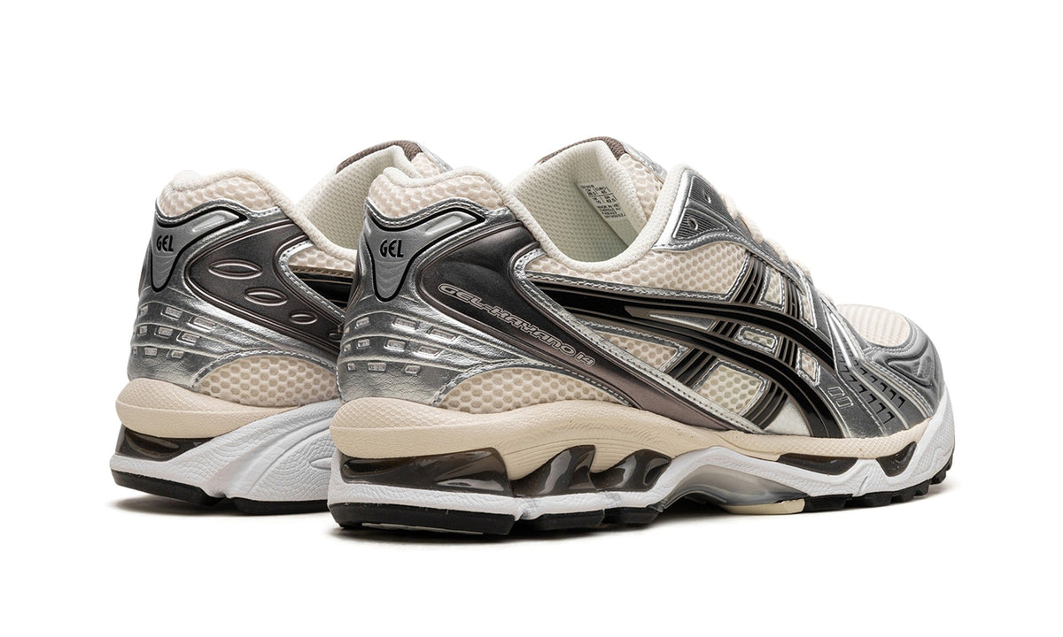 ASICS GEL-Kayano 14 Sneakers in Cream & Silver