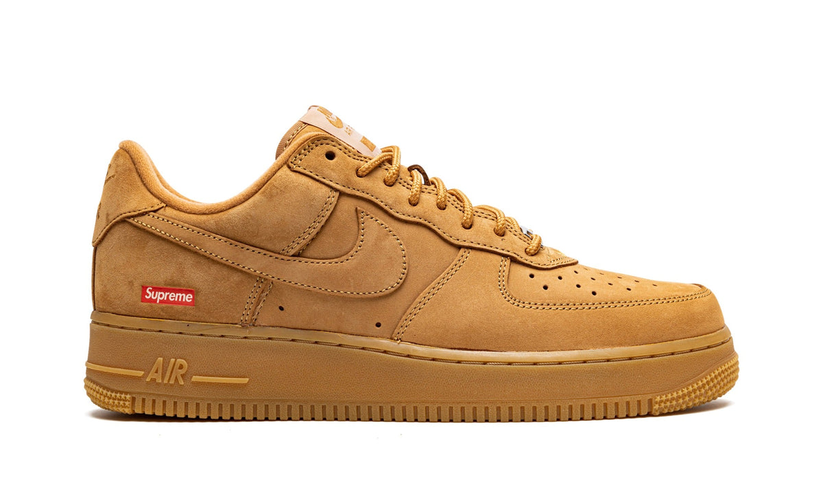 Nike Air Force 1 Low Sneakers with Supreme Logo – Wheat (Copy)