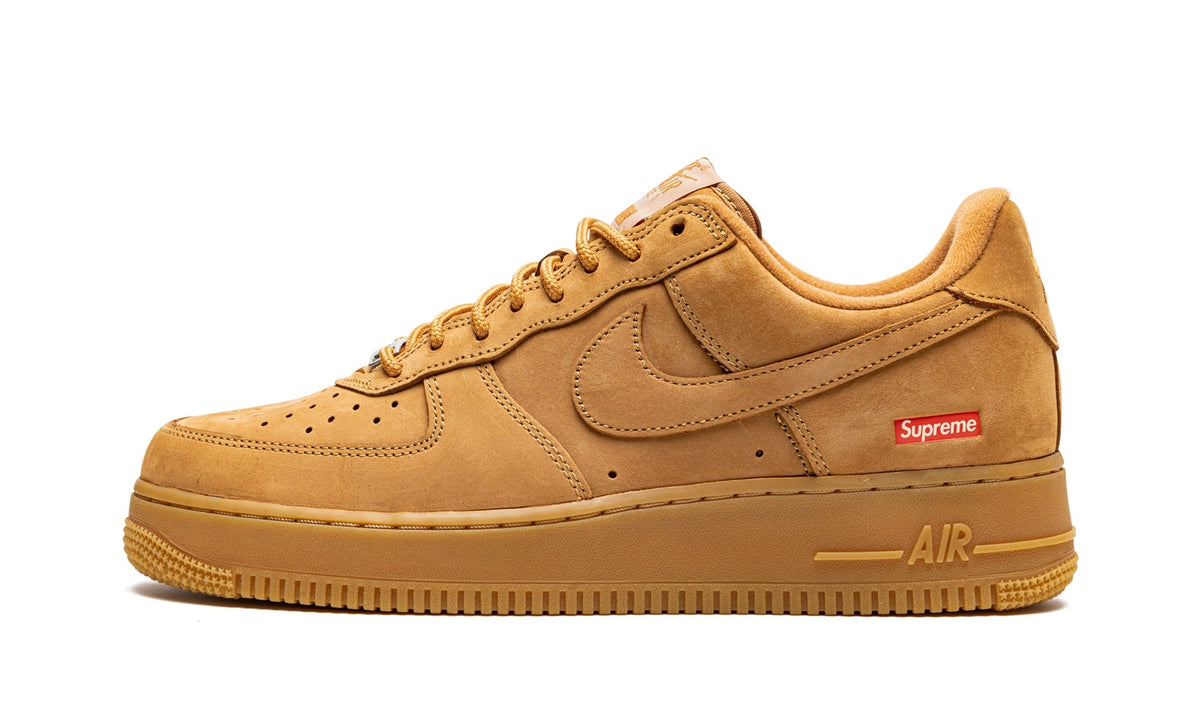Nike Air Force 1 Low Sneakers with Supreme Logo – Wheat (Copy)