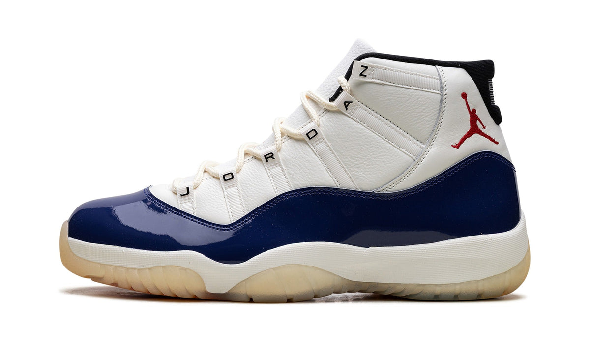 Air Jordan 11 Sneakers – White & Navy