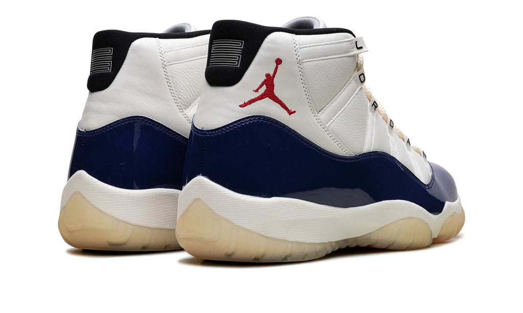 Air Jordan 11 Sneakers – White & Navy