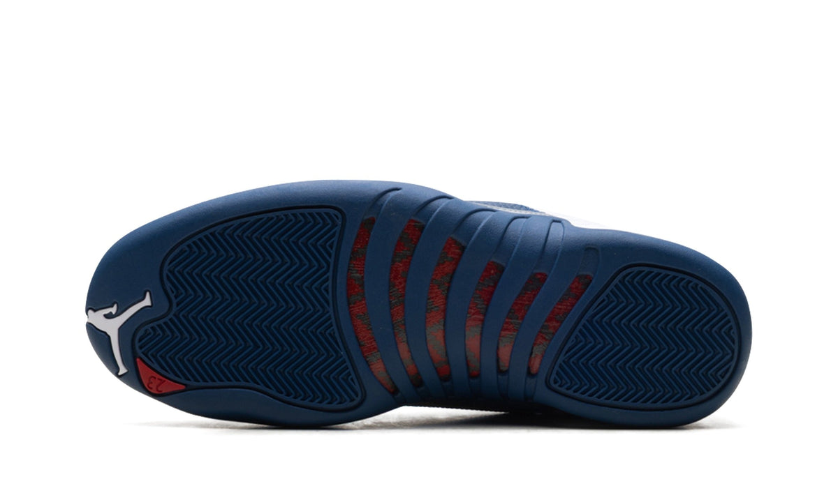 Air Jordan 12 Sneakers – White & Navy