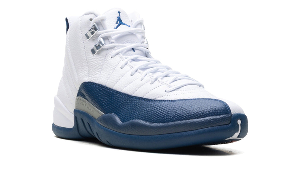 Air Jordan 12 Sneakers – White & Navy