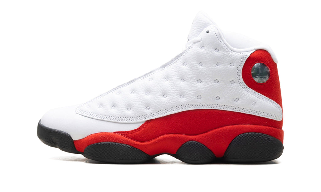 Air Jordan 13 Sneakers – White, Red & Black
