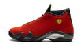 Air Jordan 14 Sneakers - Red, Black & Yellow