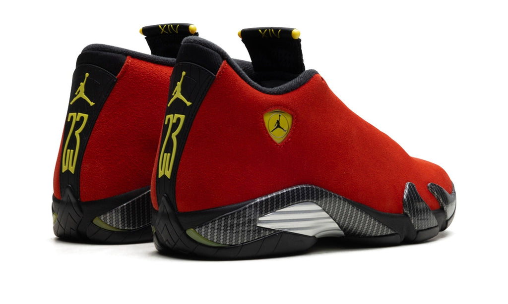 Air Jordan 14 Sneakers - Red, Black & Yellow