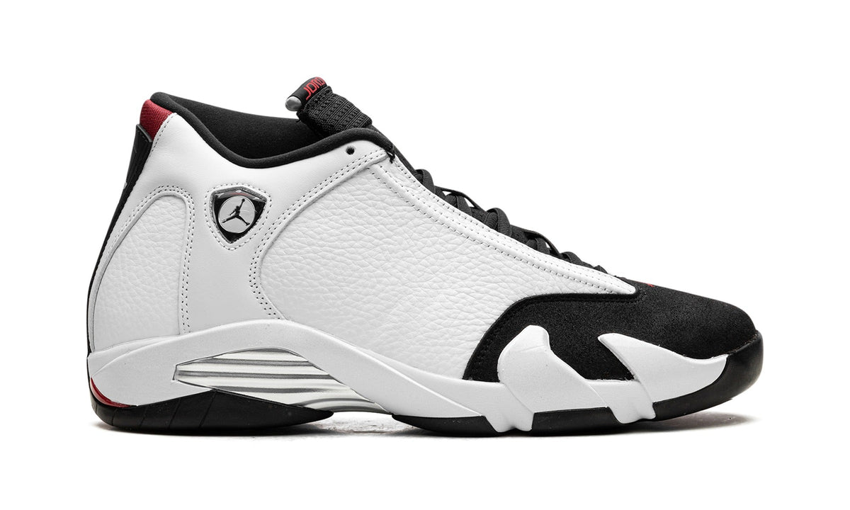 Air Jordan 14 Sneakers – White, Black & Red