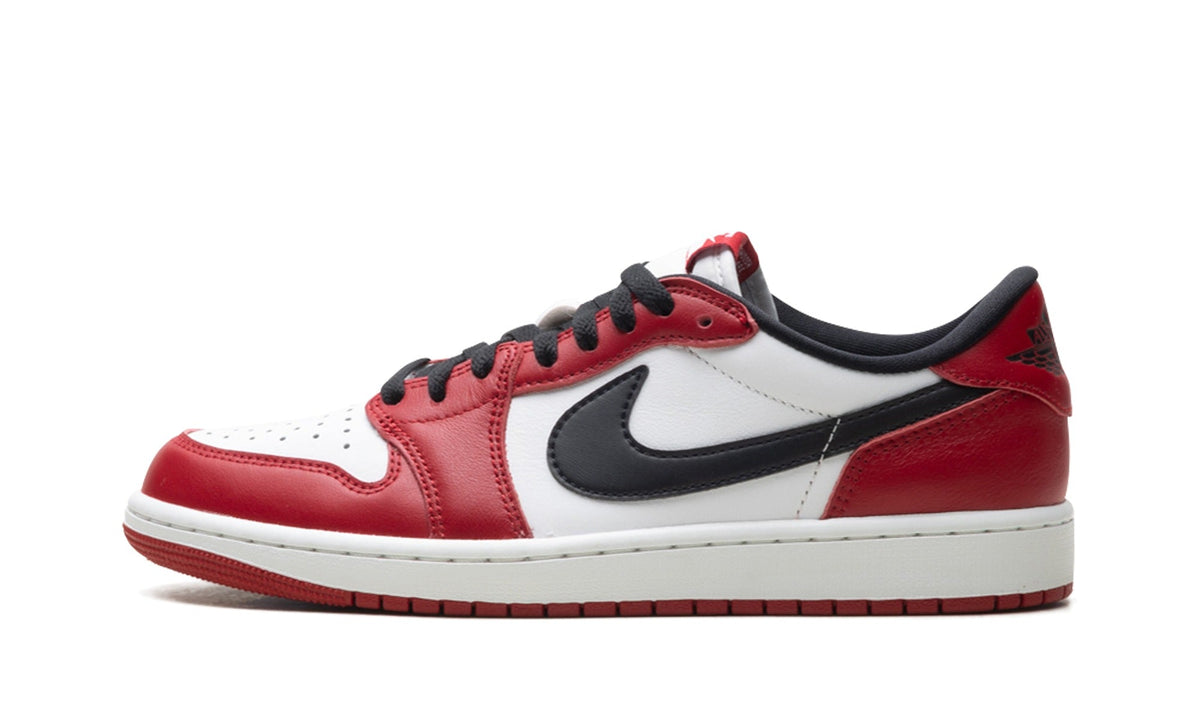 Air Jordan 1 Low Sneakers – Red, White & Black