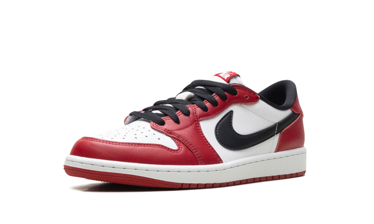 Air Jordan 1 Low Sneakers – Red, White & Black