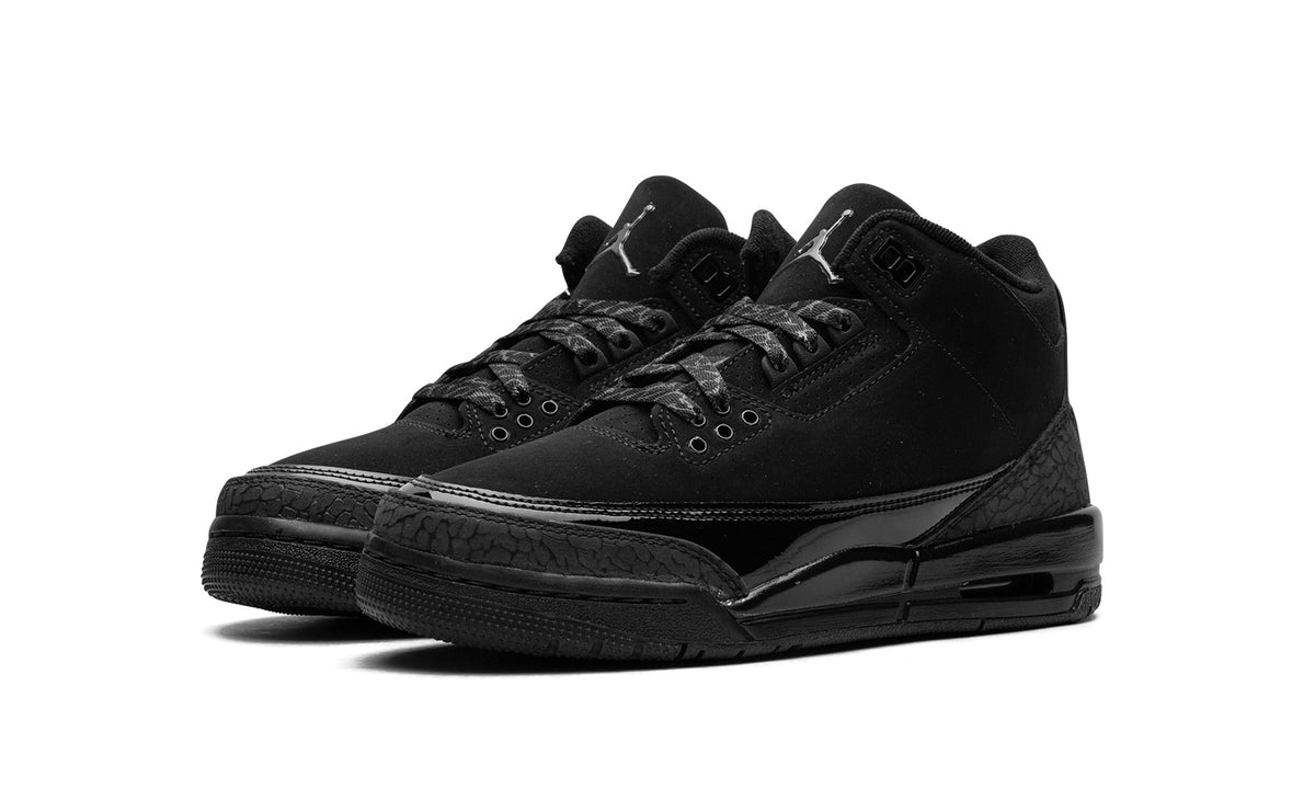 Air Jordan 3 GS Sneakers in Black & White