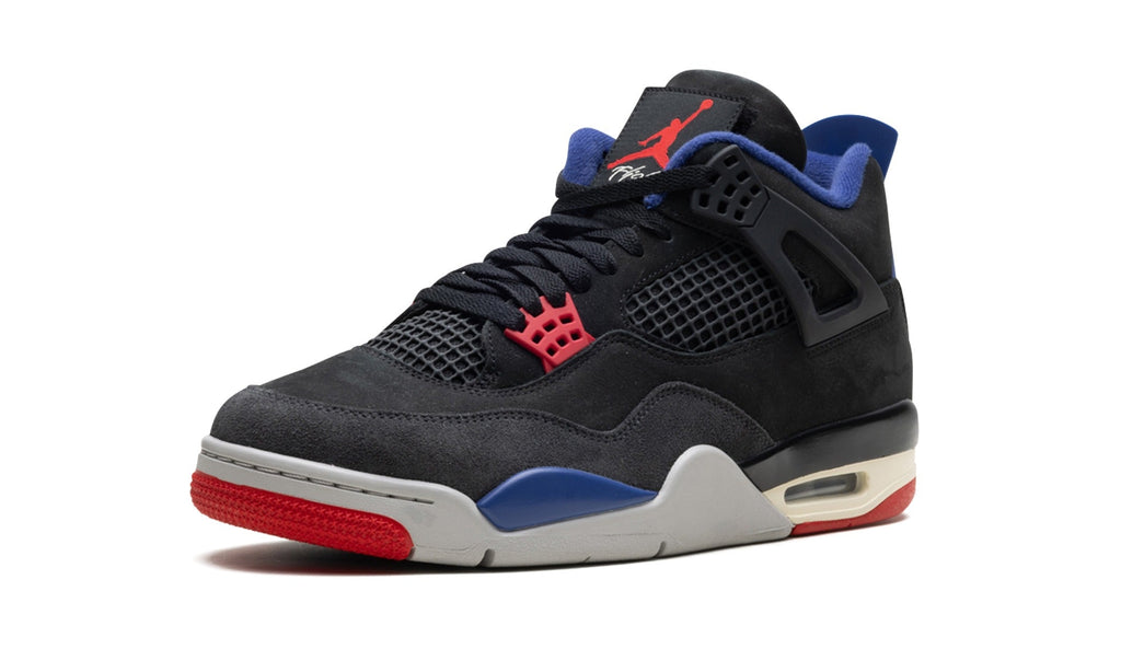 Air Jordan 4 Sneakers – Black, Blue & Red