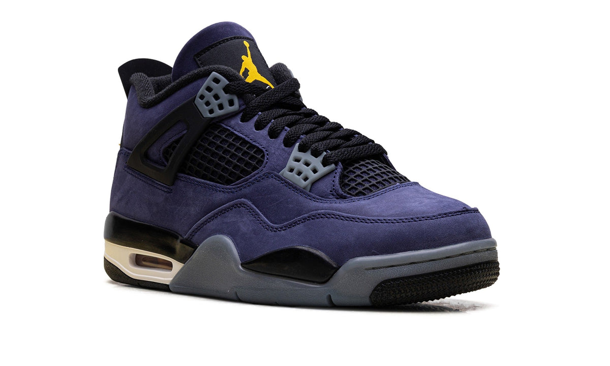 Air Jordan 4 Sneakers in Navy & White
