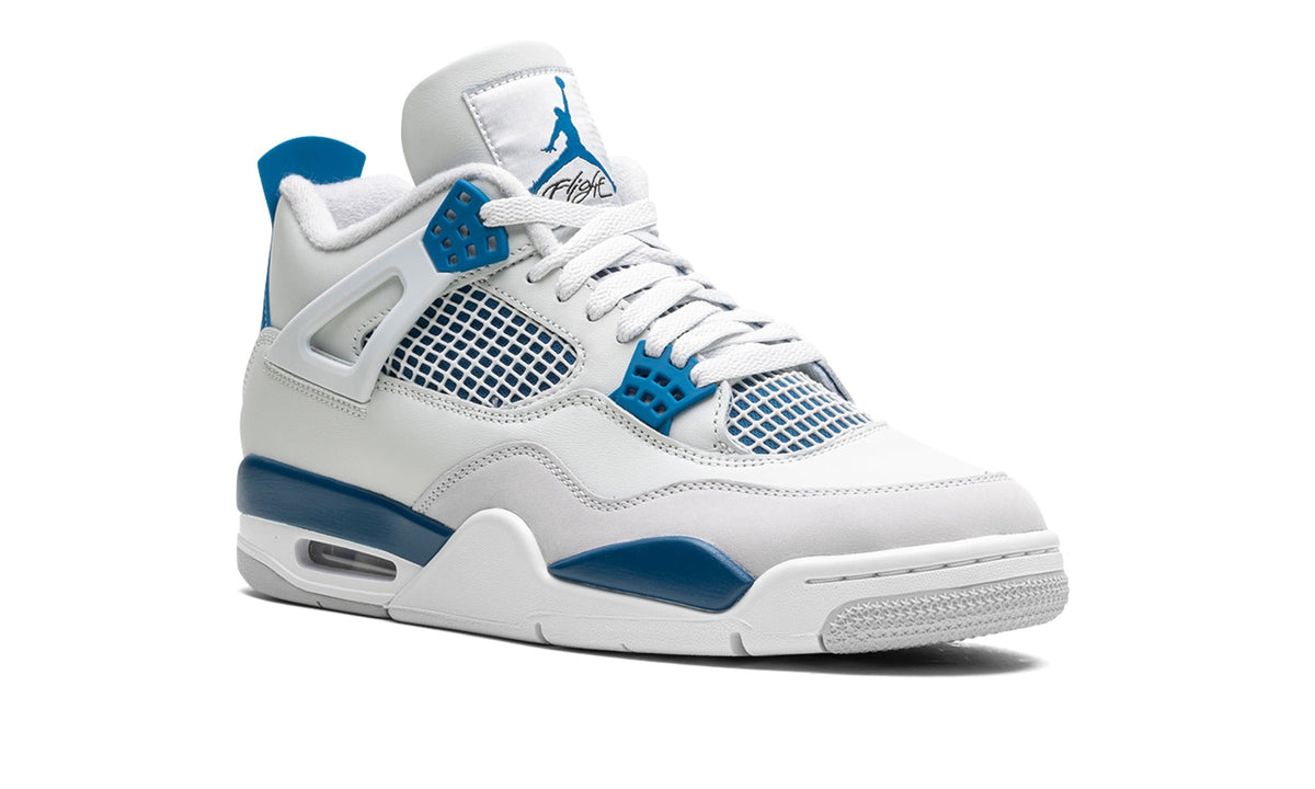 Air Jordan 4 Sneakers – White & Blue