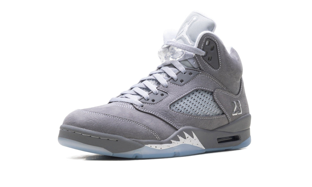 Air Jordan 5 Sneakers – Grey, Silver & Ice Blue