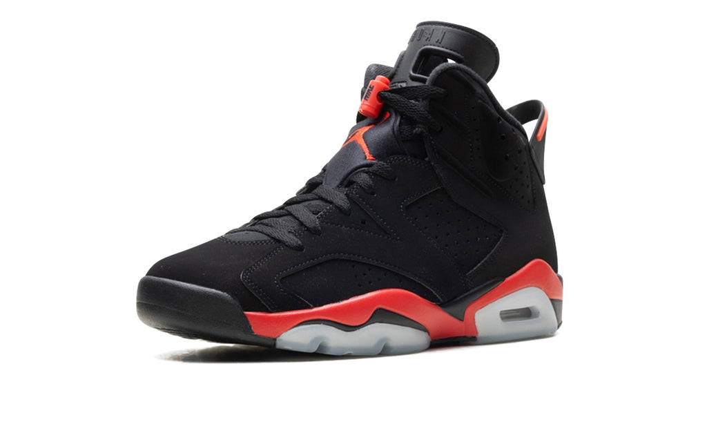 Air Jordan 6 Sneakers – Black & Infrared Red