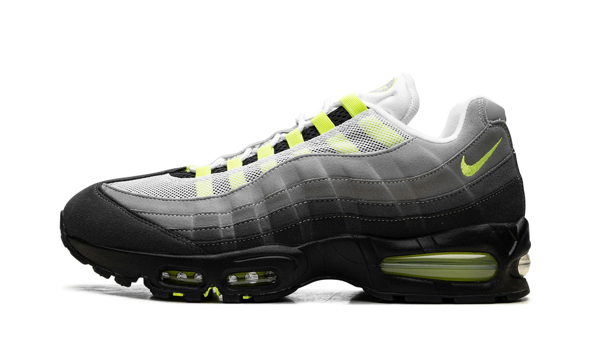 Nike Air Max 95 Sneakers – Gray, Black & Neon Yellow