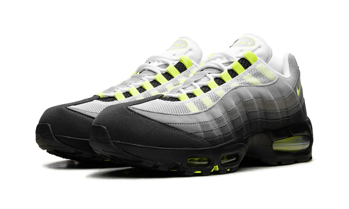 Nike Air Max 95 Sneakers – Gray, Black & Neon Yellow
