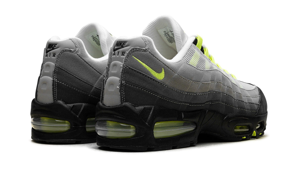 Nike Air Max 95 Sneakers – Gray, Black & Neon Yellow