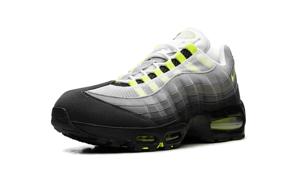 Nike Air Max 95 Sneakers – Gray, Black & Neon Yellow