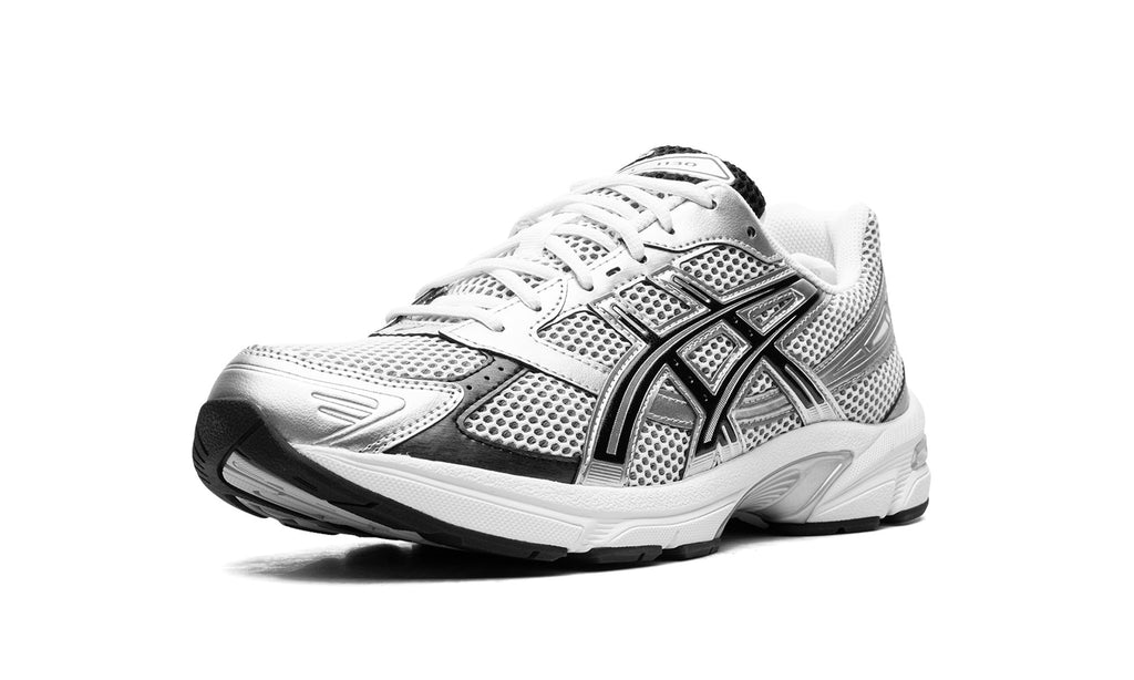 ASICS GEL-1130 Sneakers – White, Black & Metallic Silver