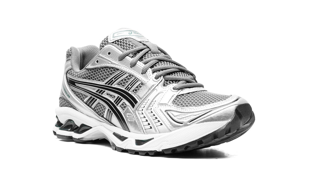 ASICS GEL-KAYANO 14 Sneakers – Metallic Silver, Gray & Black