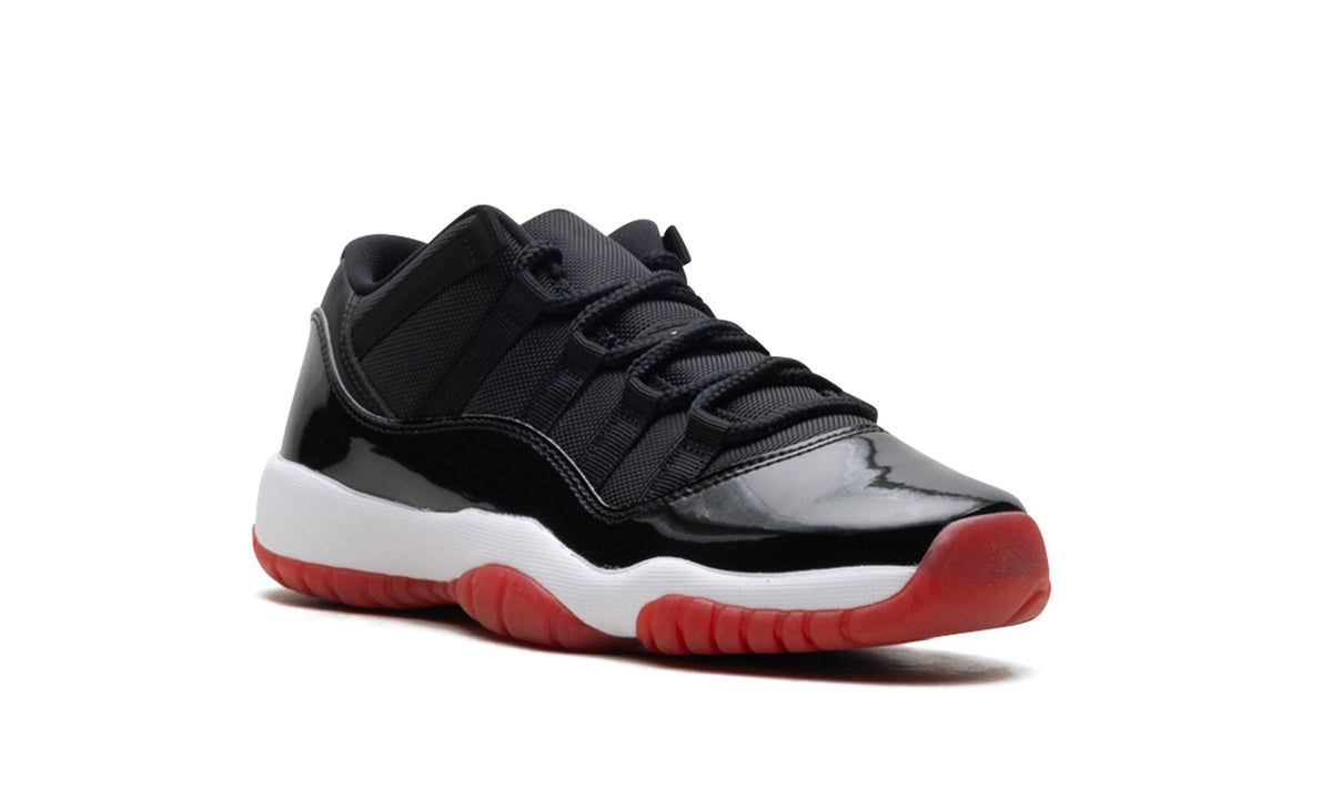 Air Jordan 11 Low Sneakers - Black, White & Red