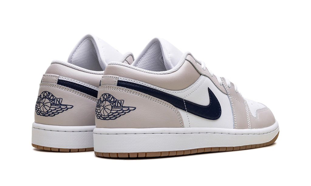 Jordan Off-White Low-Top Sneakers with Beige Overlays