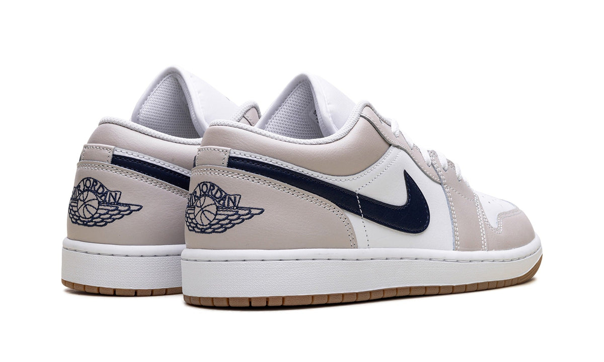Jordan Off-White Low-Top Sneakers with Beige Overlays