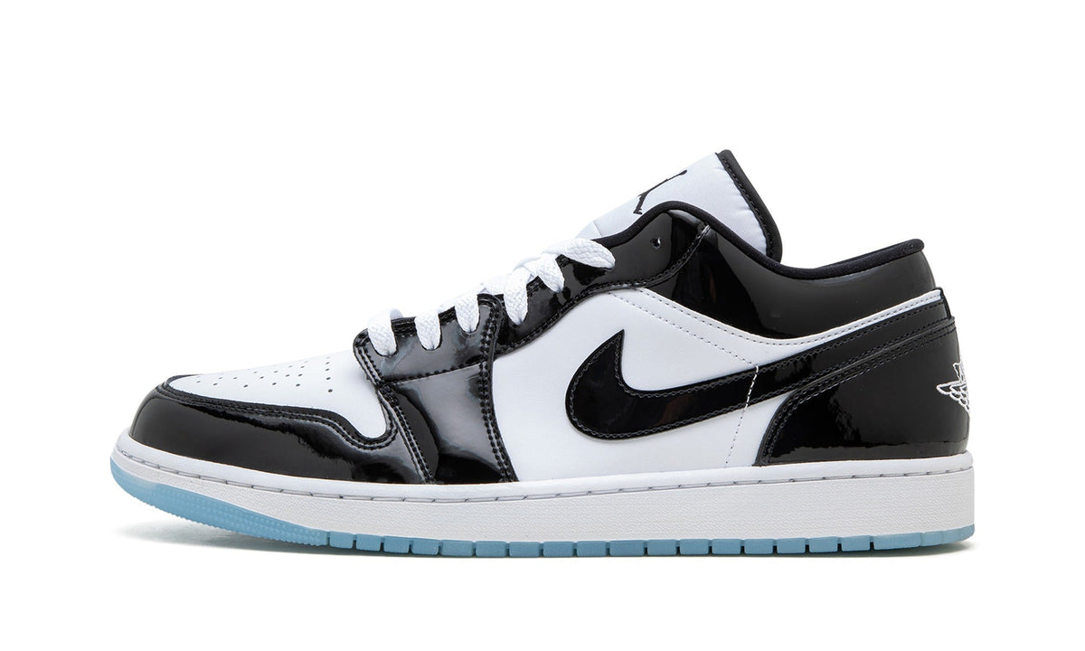 Air Jordan 1 Low Sneakers – White, Black & Ice Blue