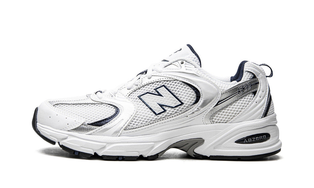 New Balance 530 Sneakers - White, Silver & Navy