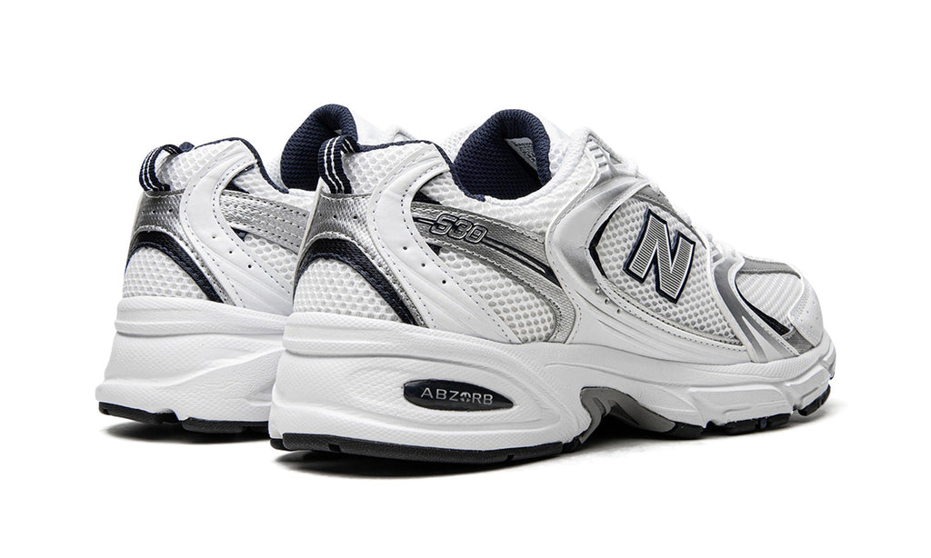 New Balance 530 Sneakers - White, Silver & Navy