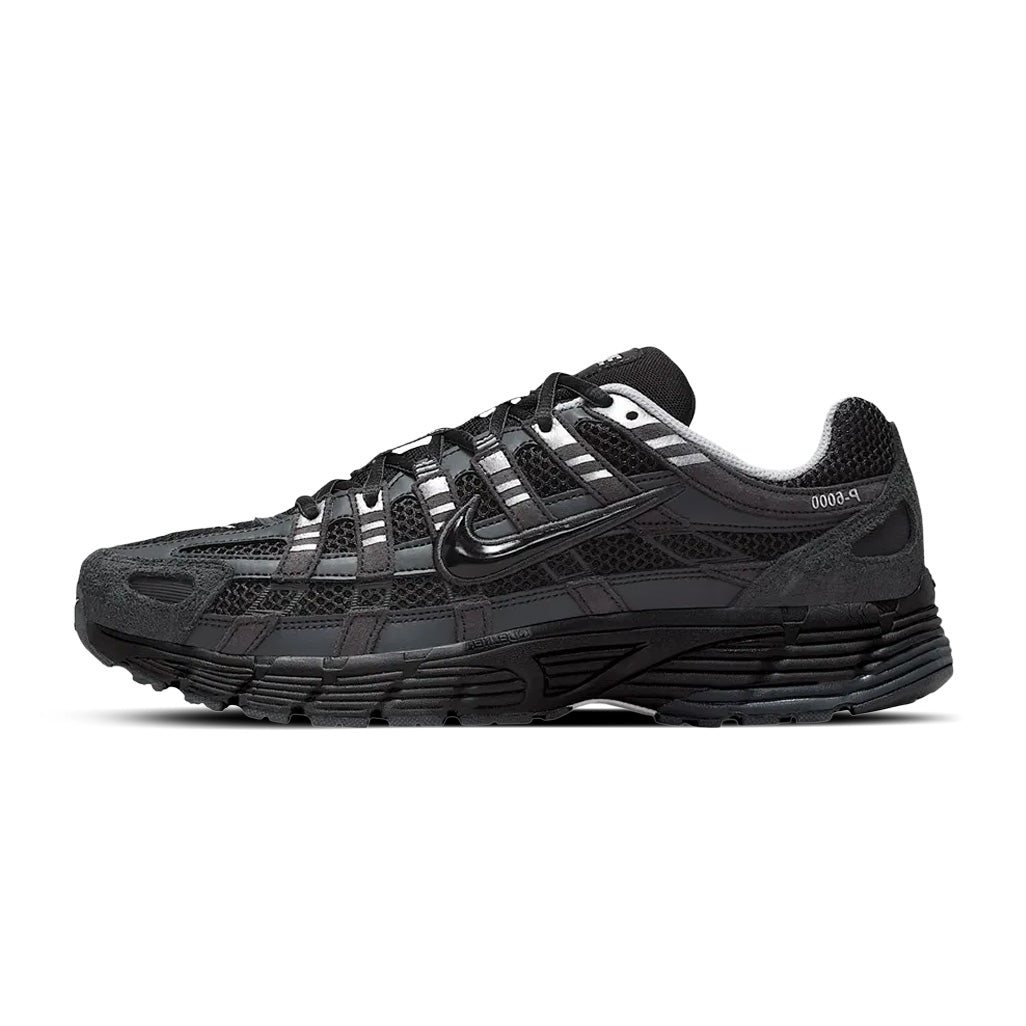 Nike P-6000 Sneakers – Charcoal Black with Silver Accents