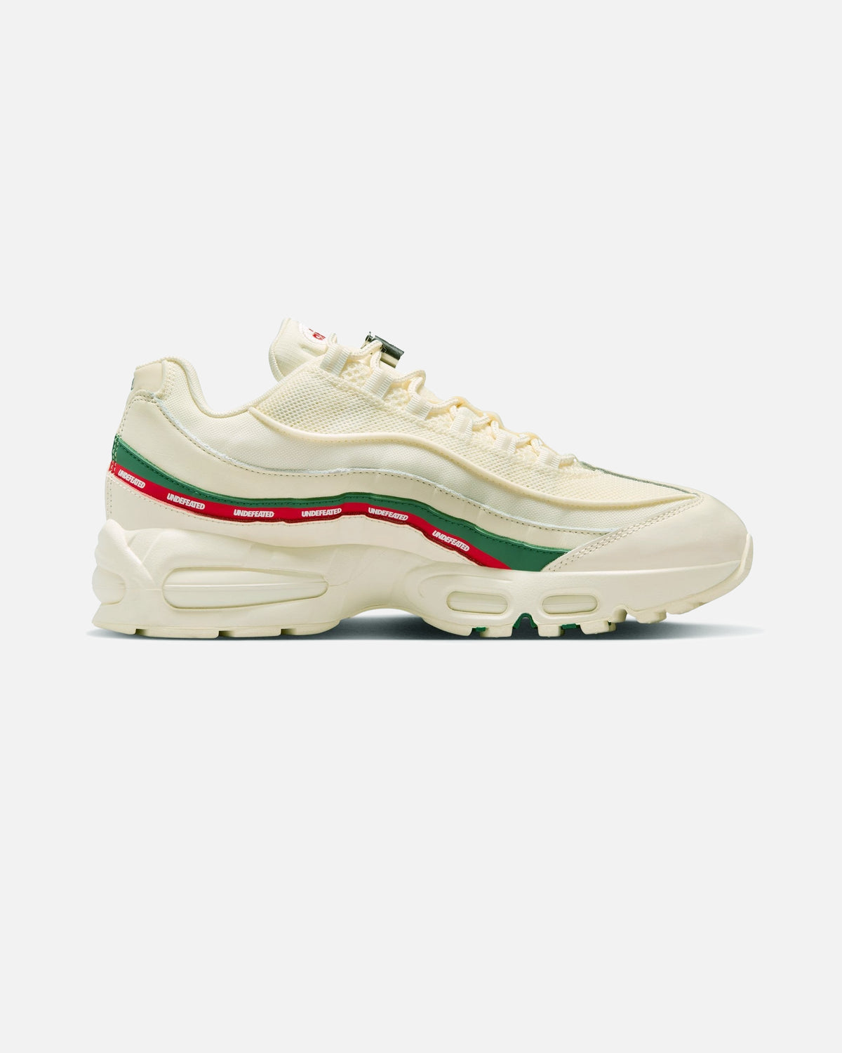 UNDEFEATED x Nike Air Max 95 Sneakers – Cream with Red & Green Accents