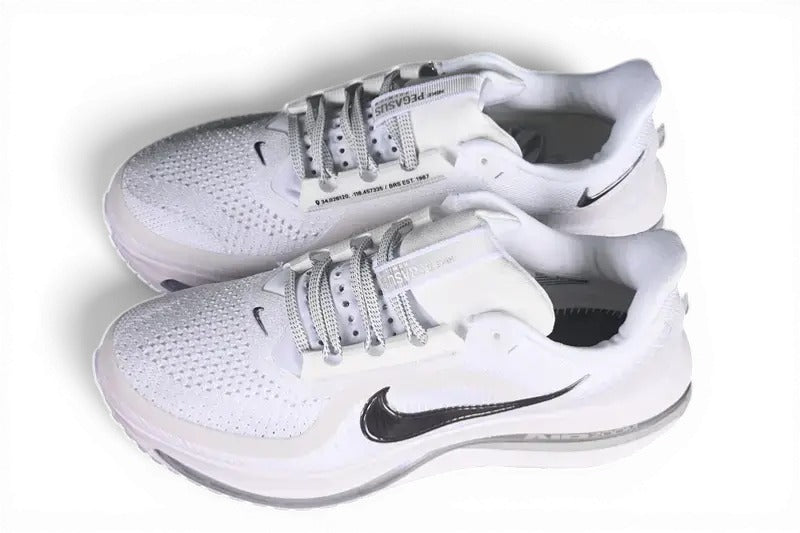 Nike Pegasus Premium Sneakers – White & Metallic Silver