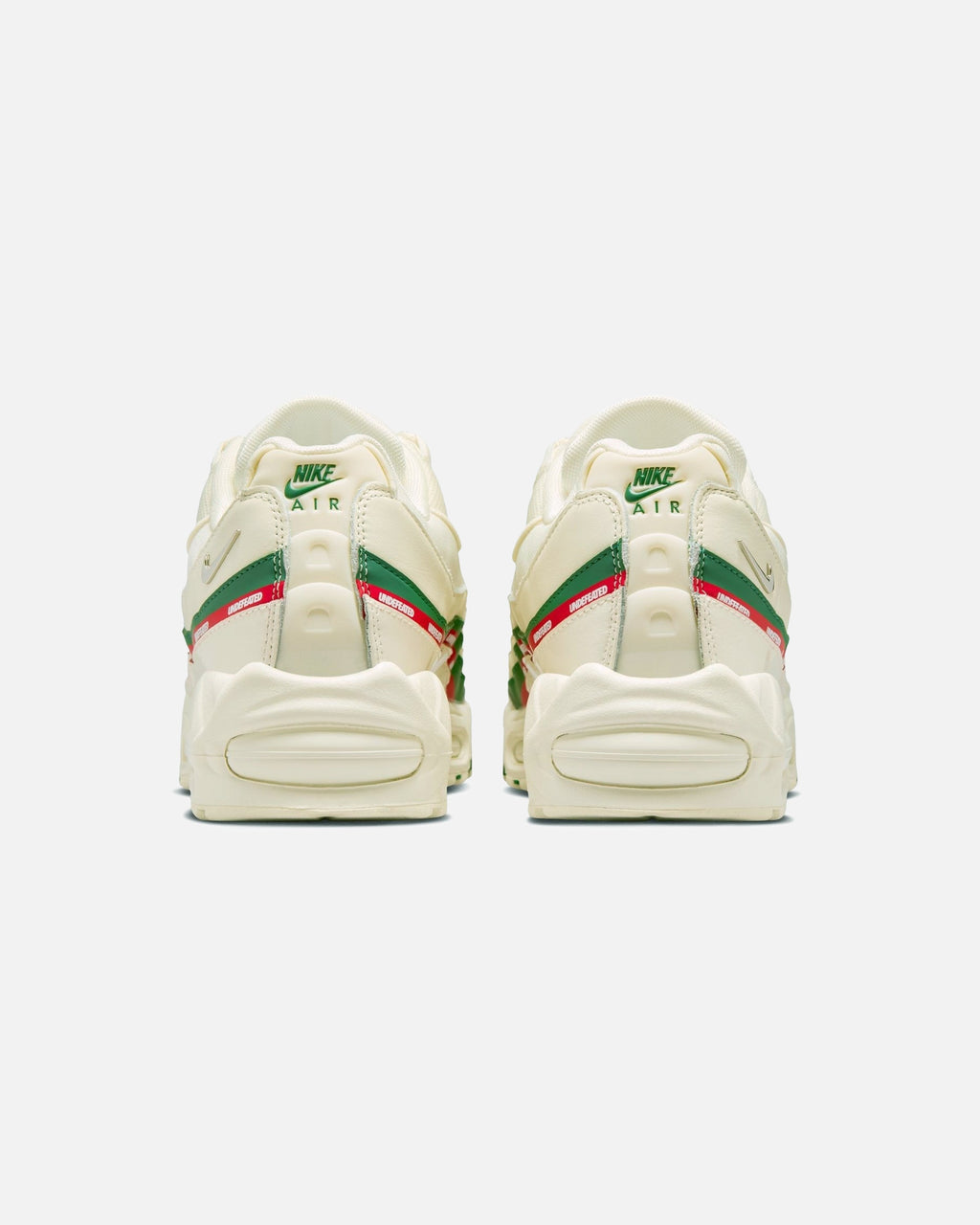 UNDEFEATED x Nike Air Max 95 Sneakers – Cream with Red & Green Accents