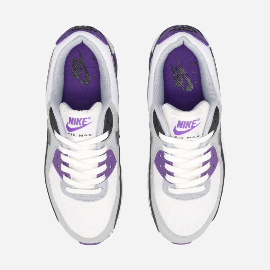 Nike Air Max 90 Sneakers – White, Grey & Purple
