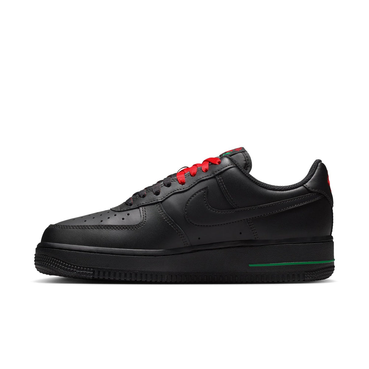 Nike Air Force 1 Low Sneakers – Black & Red Rose