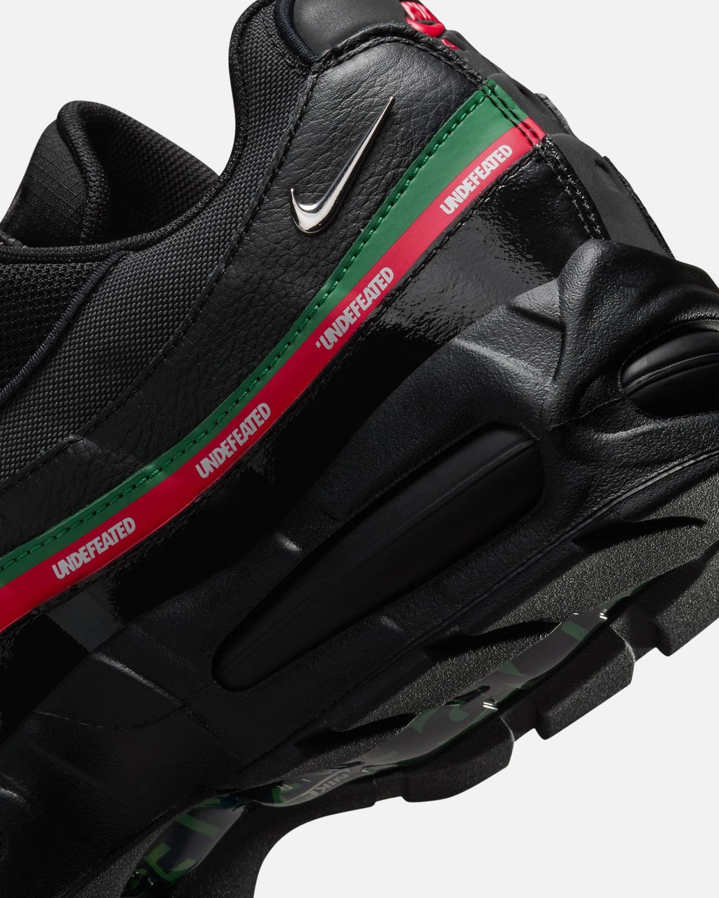 UNDEFEATED x Nike Air Max 95 Sneakers – Black with Red & Green Accents