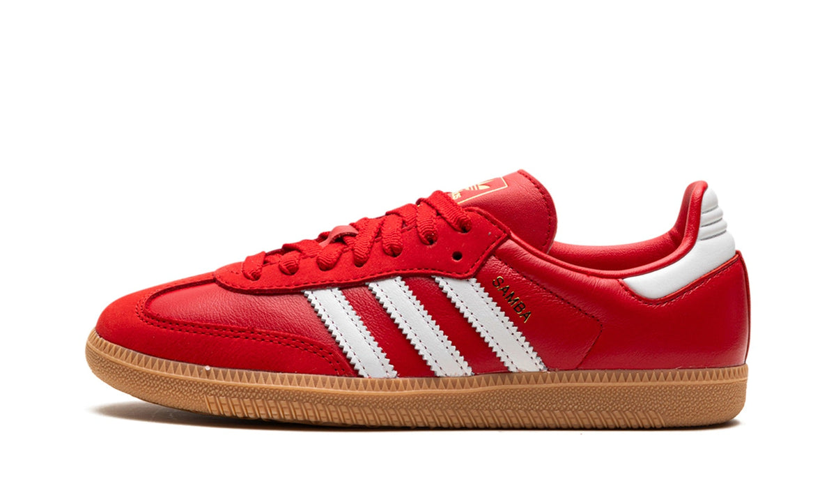 adidas Samba OG Sneakers in Red & Gum