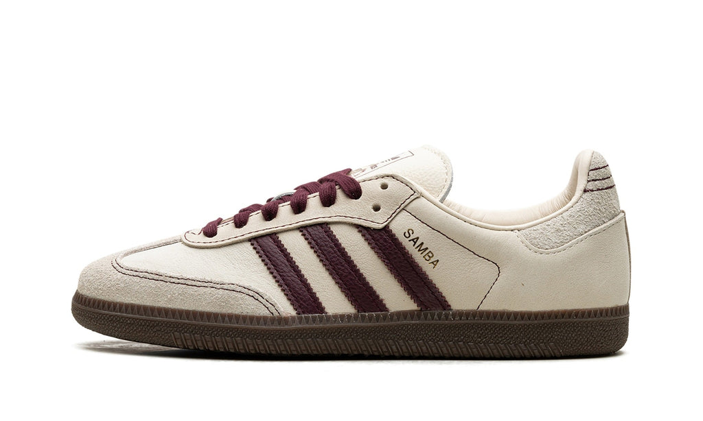adidas Samba OG Sneakers in Cream & Burgundy