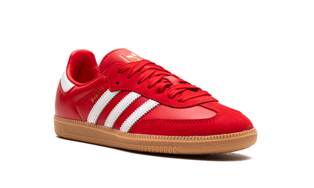 adidas Samba OG Sneakers in Red & Gum