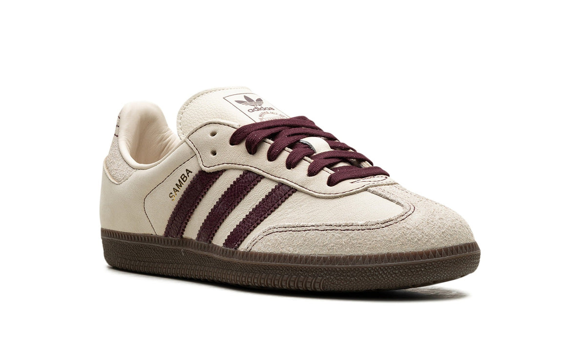 adidas Samba OG Sneakers in Cream & Burgundy
