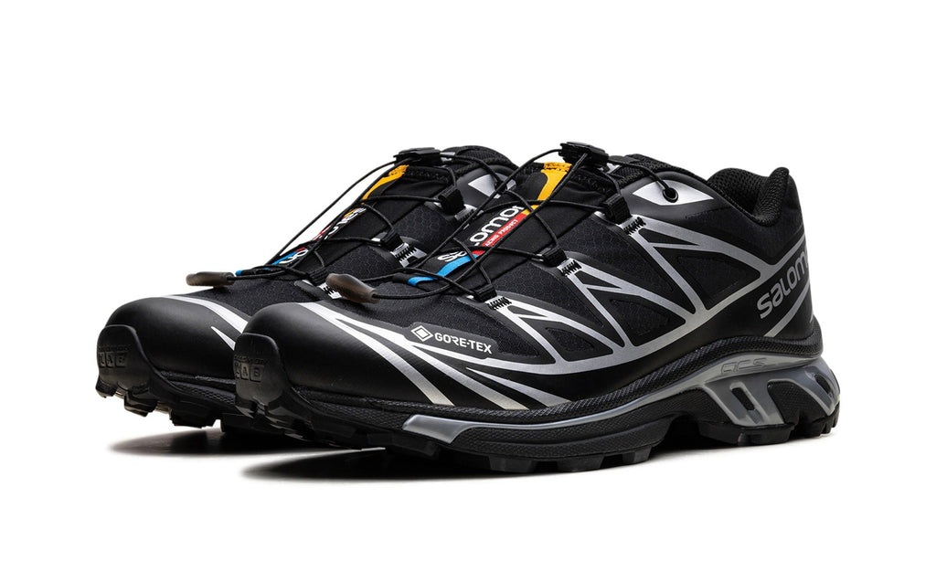 Salomon XT-6 GORE-TEX Sneakers in Black & Silver