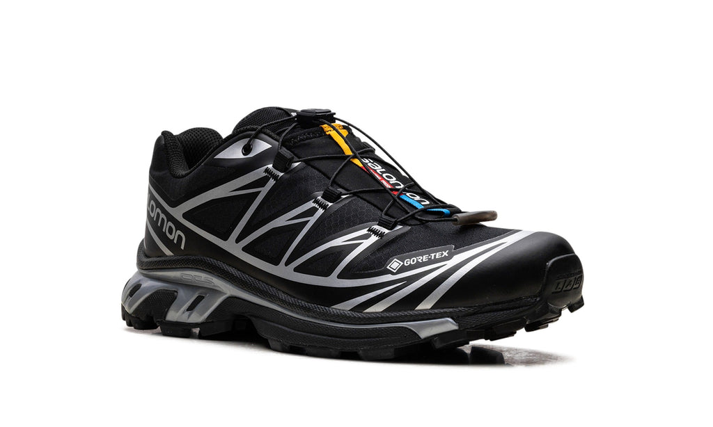 Salomon XT-6 GORE-TEX Sneakers in Black & Silver