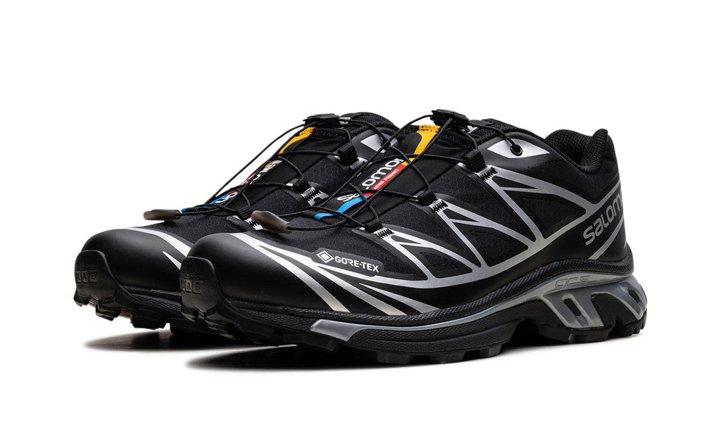 Salomon XT-6 GORE-TEX Sneakers in Black & Silver