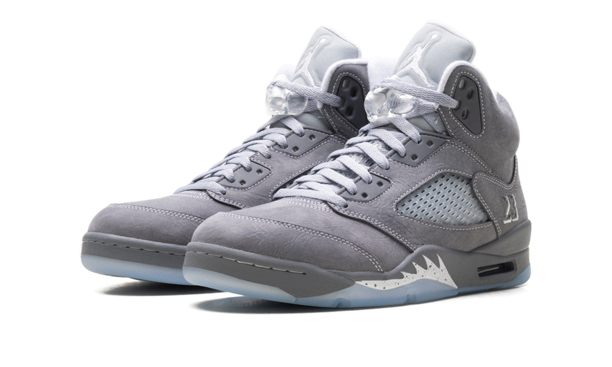 Air Jordan 5 Sneakers – Grey, Silver & Ice Blue