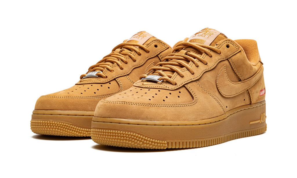 Nike Air Force 1 Low Sneakers with Supreme Logo – Wheat (Copy)