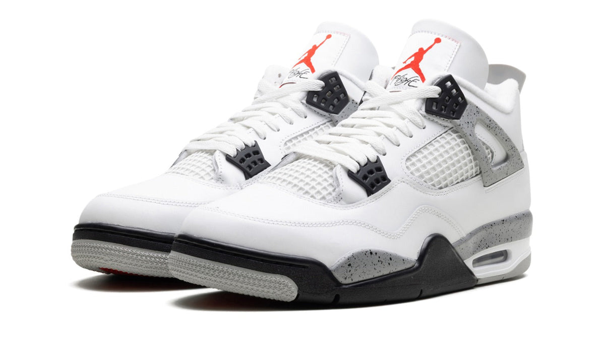 Air Jordan 4 Sneakers – White Cement